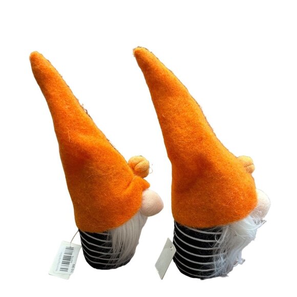 Delton Gnome Pumpkin Orange Hat NWT Fall Halloween Decoration Felt Lightweight - Picture 3 of 10